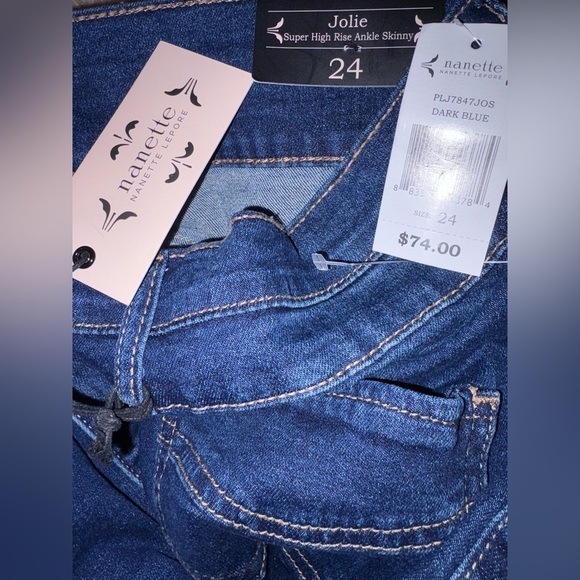 Nanette Lepore Jolie Super High Rise Ankle Skinny Jeans - Picture 4 of 4